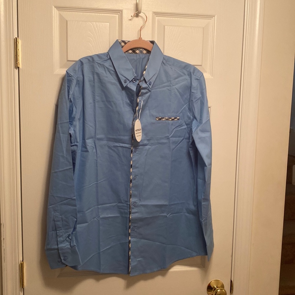 Brand New Hotouch Light Blue Dress Shirt…size M